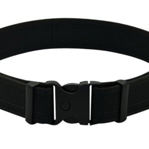 Uncle Mikes-leather(1791) BLTUM44/48MBL Deluxe Duty Gun Belt Matte Black Double Layer Nylon 44/48 2" Wide Buckle Closure