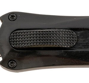 Steel River Knives MA163BDD Spartan Mini 2.70" OTF Dagger Plain Damascus 440C SS Blade/ Black w/Carbon Fiber Inlay Aluminum Zinc Alloy Handle