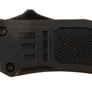Steel River Knives MT616BT Spartan Mini 2.75" OTF Tanto Plain Black/Silver 440C SS Blade/ 4.25" Black Aluminum Zinc Alloy Handle