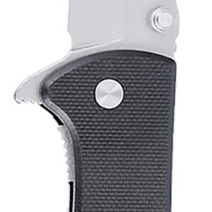 CRKT 6450D2 Drifter  EDC 2.88" Folding Drop Point Plain Stonewashed D2 Steel Blade, Black Textured G10 Handle