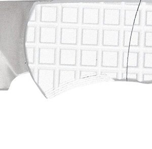 CobraTec Knives CTCLNHRSIL Cyclone Hidden Release 3" OTF Plain Satin D2 Steel Blade, 4" White Aluminum Handle
