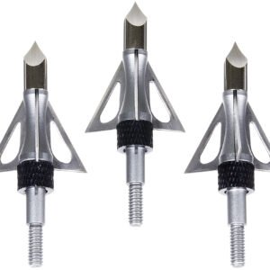 Allen 14635 Impact Fixed Blade Broadhead Stainless Steel Blades Silver 3 Pack