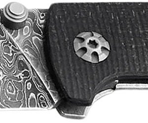 Boker 111103DAM Tiger-Damast  Pocket 3.35" Damascus Blade Micarta Handle