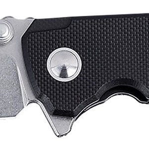 CRKT 2540 IBISD  EDC 3.09" Folding Plain Stonewashed D2 Steel Blade, Black G10 Handle