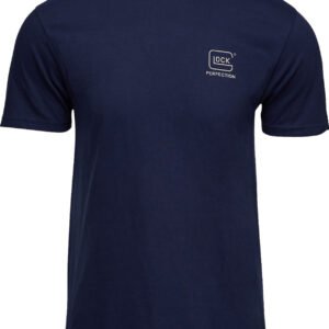 Glock AP96193 Glock Strong Tee Navy Ringspun Cotton Short Sleeve Small