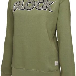 Glock AP96263 Crewneck Raglan Fleece Olive Cotton/Polyester Long Sleeve XL