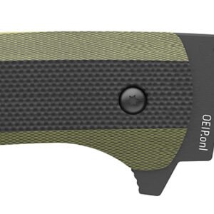 Outdoor Edge VX430BC Razor VX4 3" Folding Plain Black/Green