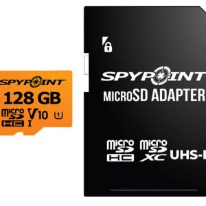 Spypoint 05887 Micro SD Memory Card  Black 128GB Memory