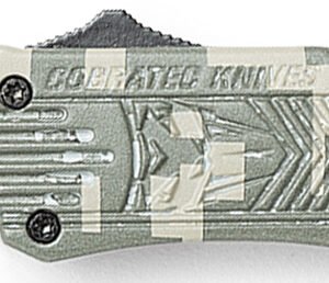 CobraTec Knives SADCCTK1SDNS CTK-1 American Flag Small 2.75" OTF Drop Point Plain D2 Steel Blade, 4.25" Digital Camo Aluminum Alloy Handle