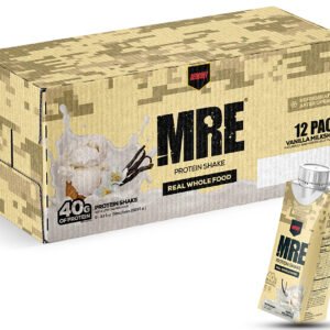 Redcon1 RC1MRERTDVM12 MRE Ready to Drink Vanilla Milkshake 14 oz, 12pk