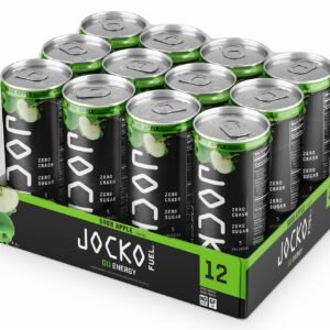 Jocko Fuel 29003 Sour Apple Energy Drinks 12oz 12Pack