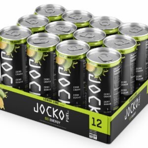 Jocko Fuel 29006 Lemon Lime Energy Drinks 12oz 12Pack