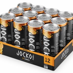 Jocko Fuel 33920 Orange Energy Drinks 12oz 12Pack