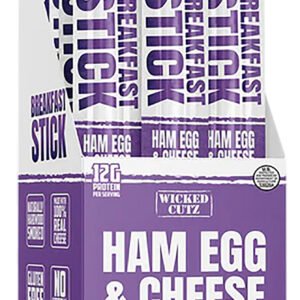 Wicked Cutz WCBR12HEC Ham Egg & Cheese Breakfast Sticks  12 Pack