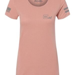 GLK AP96363 GLOCK GIRL FLAG TEE M   PINK