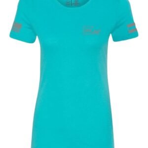 GLK AP96446 GLOCK GIRL FLAG TEE XL  TEAL