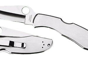 Spyderco C10S Endura 4  3.85" Folding Clip Point Part Serrated VG-10 SS Blade Satin Stainless Steel Handle Includes Pocket Clip