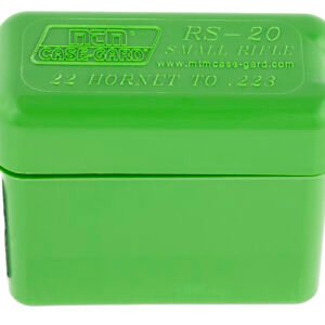 MTM Case-Gard RS2010 Ammo Box Belt Style Multi Caliber Green Polypropylene 20rd