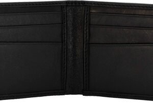 CAMELEON S&W MEN'S FRONT POCKT - BI-FOLD WALLET BLACK
