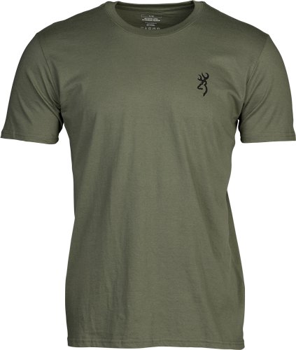 BROWNING SS T-SHIRT EMBLEM - MILITARY GREEN XXLARGE - Image 2