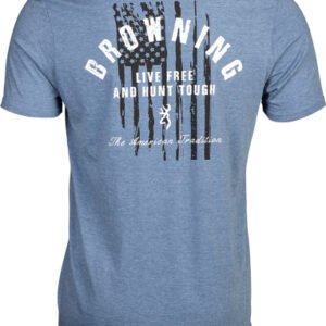 BROWNING SS T-SHIRT HUNT TOUGH - BLUE LARGE