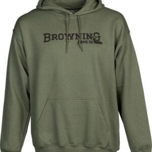 BROWNING HOODIE BRANDED BUCK - MARK GREEN LARGE