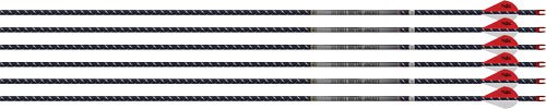 EASTON ARROW 4MM FMJ 340 - 6-PACK W/ 2" BLAZER VANES