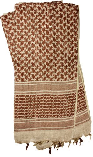 RED ROCK SHEMAGH HEAD WRAP - TAN/BROWN