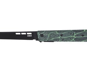 CRKT ZEPHYR 3.22" PLAIN EDGE GRN/WHT