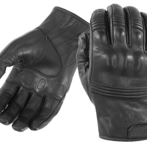 All-Leather Gloves with Knuckle Armor