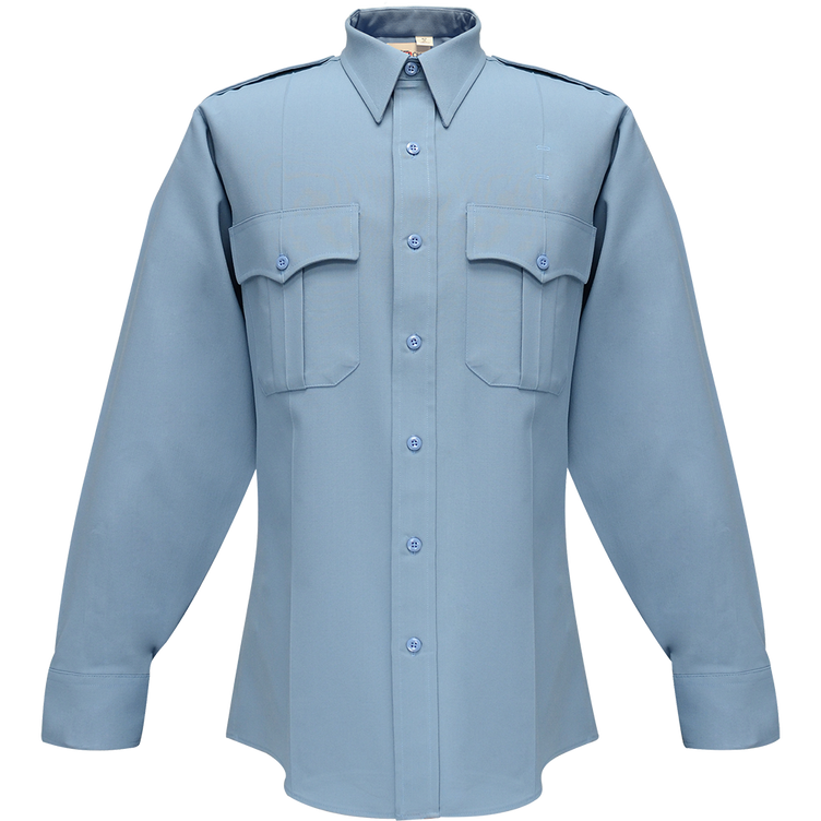 Deluxe Tropical Long Sleeve Shirt w/ Pleated Pockets