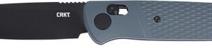 CRKT COUNTERPART 3.38" PLAIN - EDGE GRAY CROSSBAR LOCK