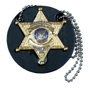 Round Universal Badge Holder w/ Chain