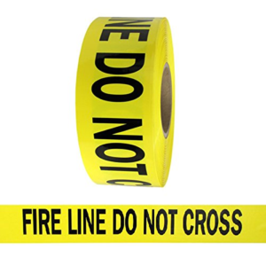 Barricade Tape YLW Fire