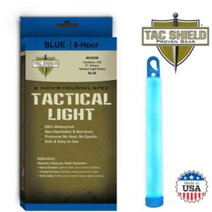 Tactical 8 Hour Light Stick 10 Pack Blue 6 inch