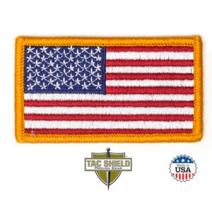 American Flag Patch Red White Blue 3 1/4in x 1 13/16in