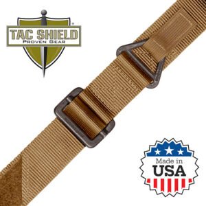Military Riggers Belt 1.75 inch Double Wall Coyote Medium fits waist 34 to 38 in