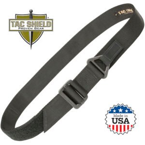 Military Riggers Belt 1.75 inch Double Wall Black Medium fits waist 34 to 38 inc
