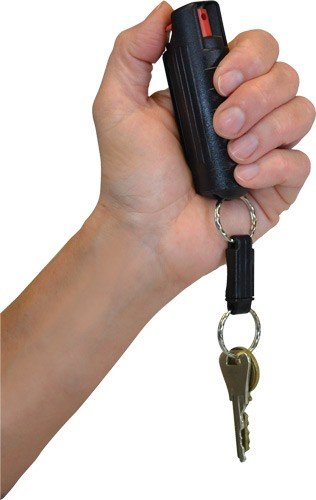 PSP PEPPER SPRAY w/ BLACK HARD - CASE W/QR KEY RING 1/2 OZ. - Image 3