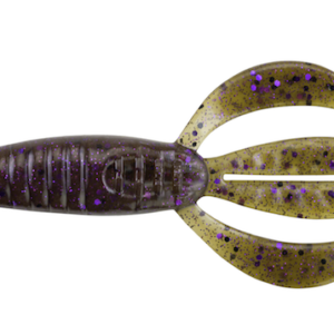PWRBAIT PIT BOSS 4" GRN PKN PUR FLK
