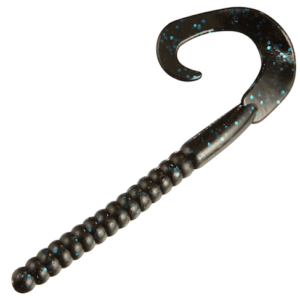 PWRBAIT WORMS 12" BLK BLU FLECK 5P