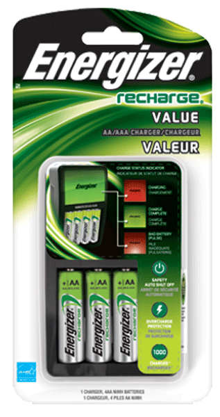 ENER VALUE BATT CHARGER AA/AAA