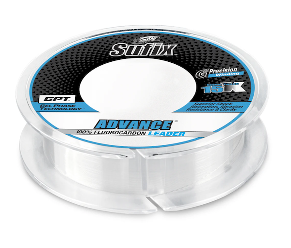 SUFIX ADV FLUORO LDR 6LB CLR 25YD