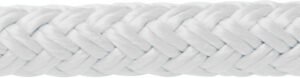 SS NYLON BRAID ROPE 3/8"x50' WHT