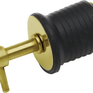 SS BRASS 1" DRAIN PLUG-TWIST