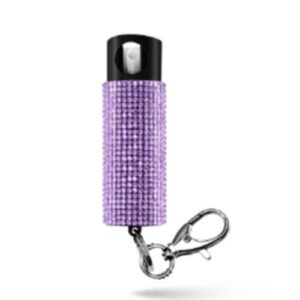 RED PEPPER W/ GEM/BLING DESIGN ON KEYCHAIN - LAVENDER