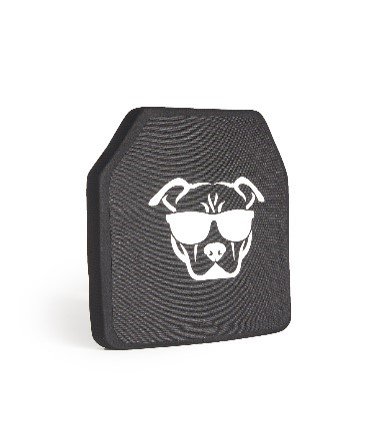 GUARD DOG BODY ARMOR LEVEL III 10X12 UHMWPE CERAMIC PLATE 2.9LBS