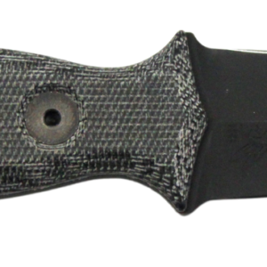 HALF FACE BLADES TRIDENT DAGGER 3" BLADE, 6.75" OA, S45VN STEEL, HRC60, ARMOR BLK, GRY MICARTA GRIP