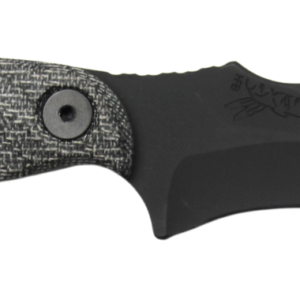 HALF FACE BLADES EXTREMIS 3.5" BLADE, 7.5"OA, S45VN STEEL, ARMOR BLK, GRAY MICARTA GRIP