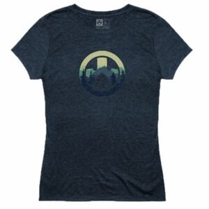 CASCADE ICON LOGO T-SHIRT NAVY HEATHER MEDIUM